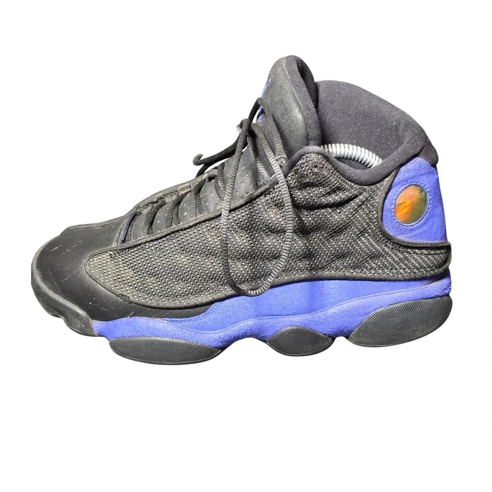Nike Air Jordan 13 Retro Hyper Royal Black Blue Sneakers 414571-040 Mens 7.5